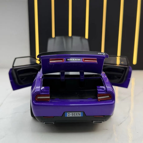 Dodge 2018 تشالنجر SRT هيلكات بيربل 1:24 – نموذج عرض مصبوب، مصبوب.