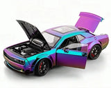 Dodge 2018 Challenger SRT Hellcat Purple Gradient 1:24 – Modello Pressofuso per Display Pressofuso