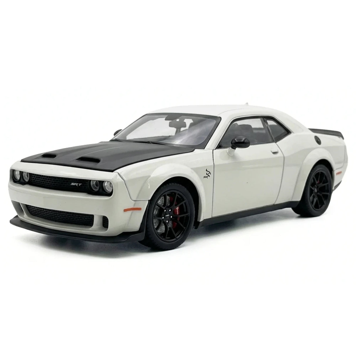 Dodge 2018 Challenger SRT Hellcat White 1:24 – Modello espositivo in pressofuso