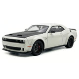 Dodge 2018 Challenger SRT Hellcat White 1:24 – Modello espositivo in pressofuso