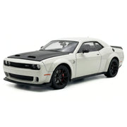 Dodge 2018 Challenger SRT Hellcat bianco 1:24 – modellino auto in metallo pressofuso da esposizione