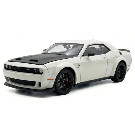Dodge 2018 Challenger SRT Hellcat أبيض 1:24 – نموذج عرض معدني مصبوب