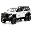 [TOY] 1:24 Dodge RAM 2021 1500 TRX Mammoth 6x6 White Model Car Die-Cast