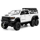 [TOY] 1:24 Dodge RAM 2021 1500 TRX Mammoth 6x6 White Model Car Die-Cast