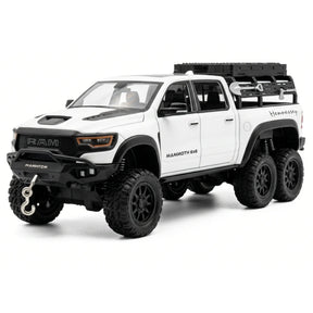 [TOY] 1:24 Dodge RAM 2021 1500 TRX Mammoth 6x6 White Model Car Die-Cast