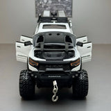 [TOY] 1:24 Dodge RAM 2021 1500 TRX Mammoth 6x6 White Model Car Die-Cast