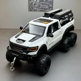 [TOY] 1:24 Dodge RAM 2021 1500 TRX Mammoth 6x6 White Model Car Die-Cast