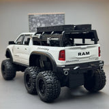 [TOY] 1:24 Dodge RAM 2021 1500 TRX Mammoth 6x6 White Model Car Die-Cast