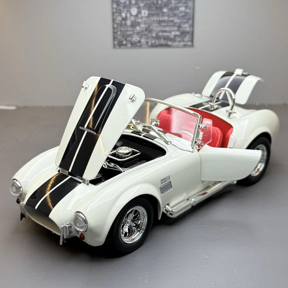 [TOY] 1:24 Ford 1965 Shelby Cobra 427 White Model Car Die-Cast