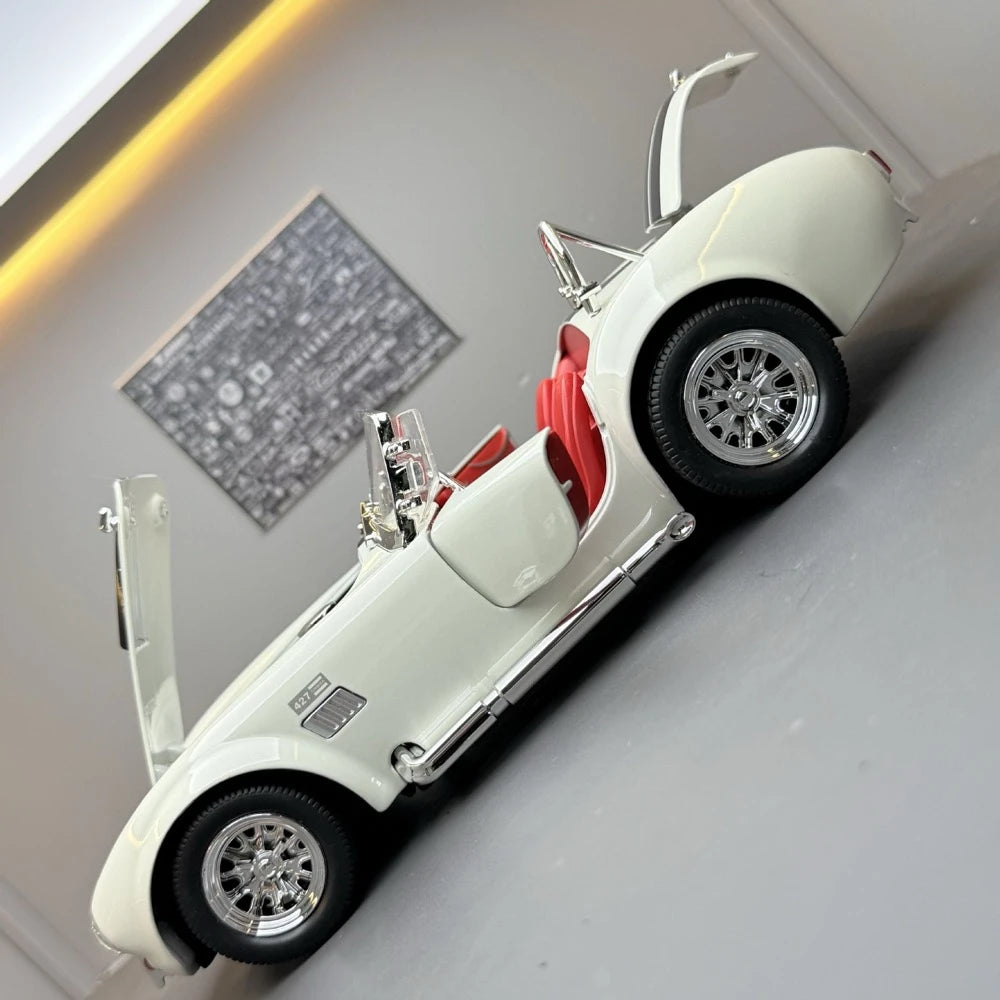 [TOY] 1:24 Ford 1965 Shelby Cobra 427 White Model Car Die-Cast