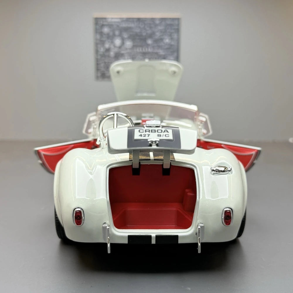 [TOY] 1:24 Ford 1965 Shelby Cobra 427 White Model Car Die-Cast