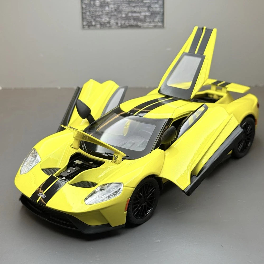 [TOY] 1:24 Ford 2017 GT jaune voiture miniature Die-Cast