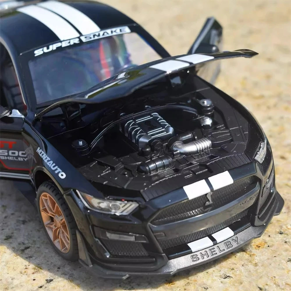 [TOY] 1:24 Ford 2020 Shelby GT500 noir voiture miniature Die-Cast