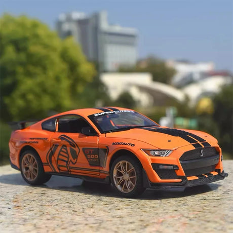 فورد 2020 شيلبي GT500 أورانج 1:24 – نموذج عرض مصبوب، مصبوب.