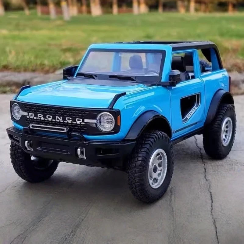 [TOY] 1:24 Ford 2021 Bronco Blue Model Car Die-Cast