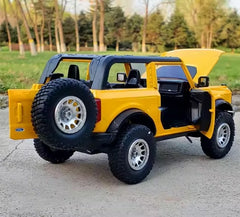 [TOY] 1:24 Ford 2021 Bronco Yellow Model Car Die-Cast