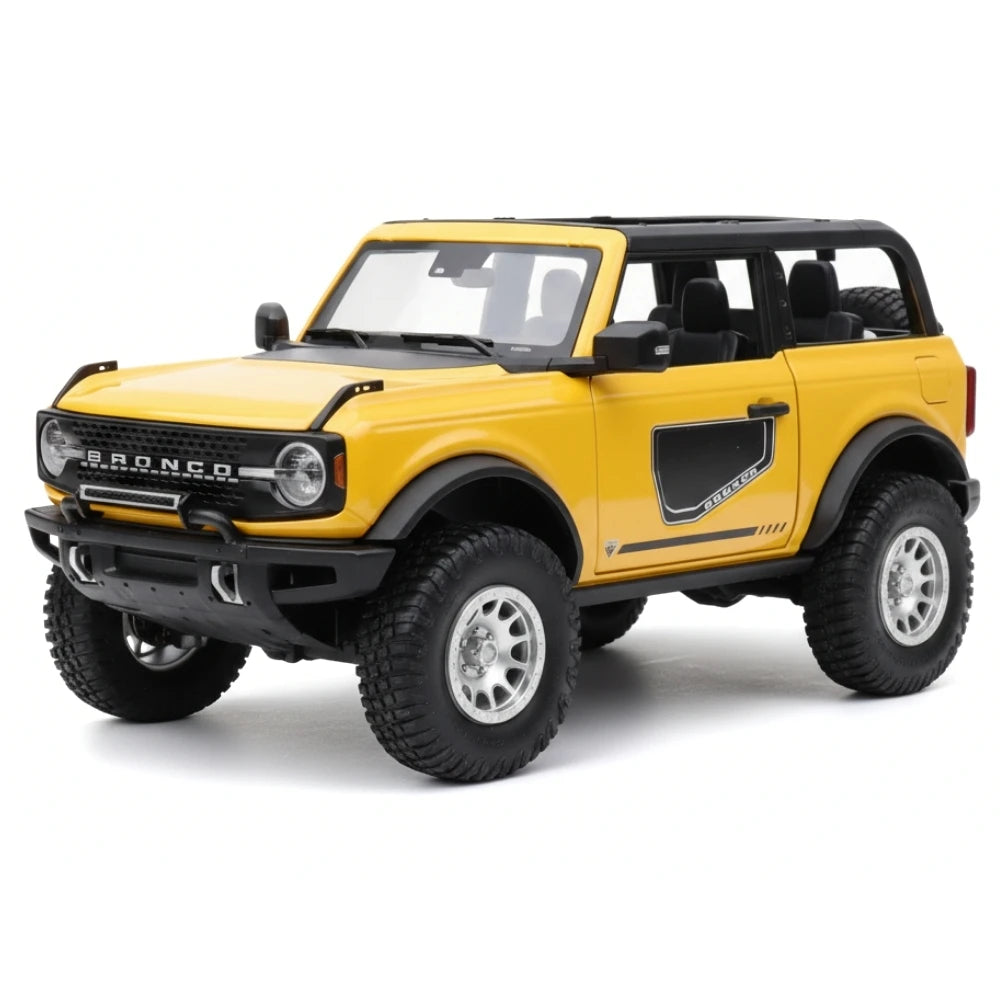 [TOY] 1:24 Ford 2021 Bronco Yellow Model Car Die-Cast