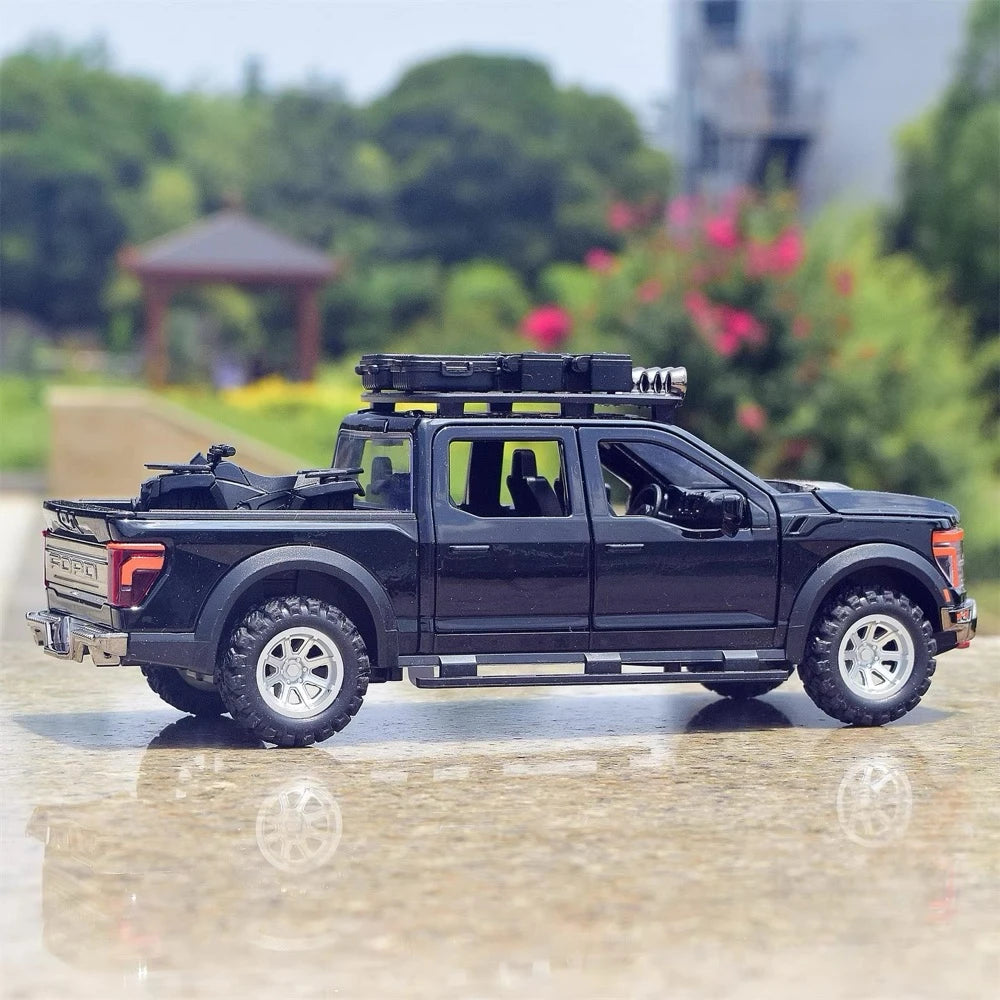[TOY] 1:24 Ford 2021 F-150 Raptor Black Model Car Die-Cast
