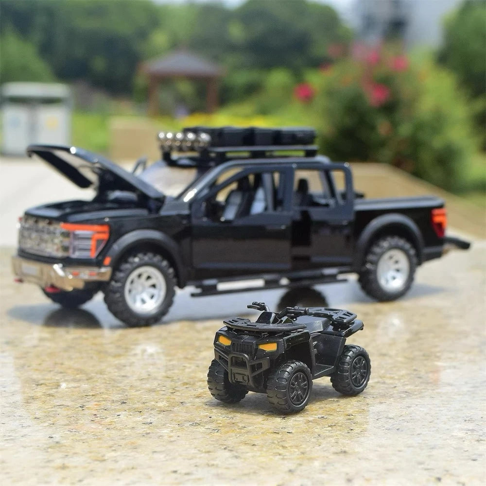 [TOY] 1:24 Ford 2021 F-150 Raptor Black Model Car Die-Cast
