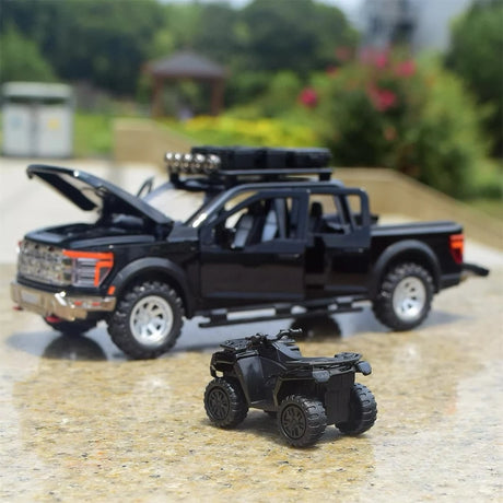 [TOY] 1:24 Ford 2021 F-150 Raptor Black Model Car Die-Cast