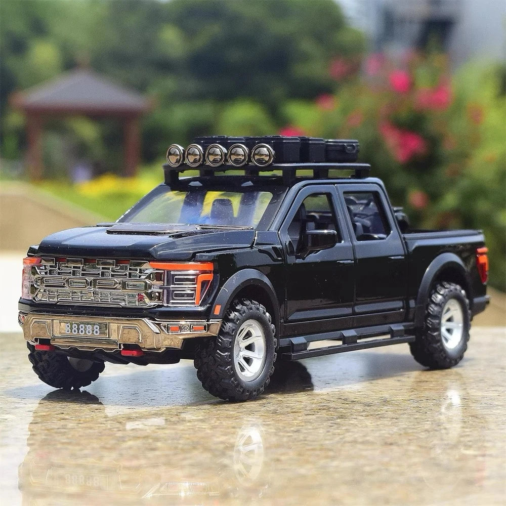 [TOY] 1:24 Ford 2021 F-150 Raptor Black Model Car Die-Cast