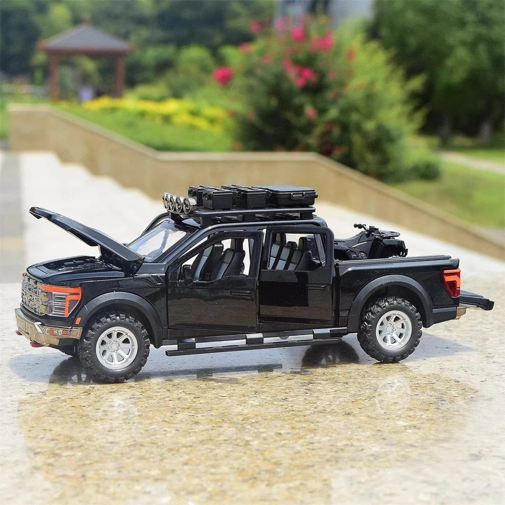 [TOY] 1:24 Ford 2021 F-150 Raptor Black Model Car Die-Cast