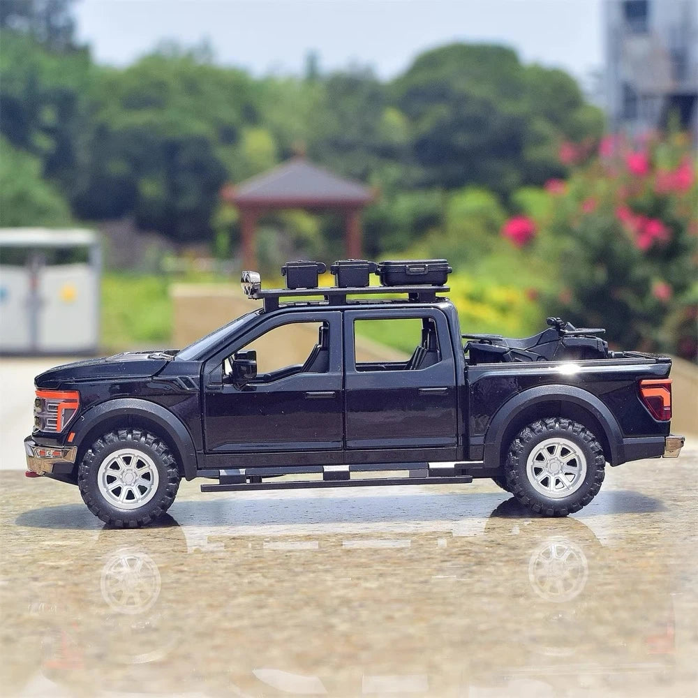[TOY] 1:24 Ford 2021 F-150 Raptor Black Model Car Die-Cast