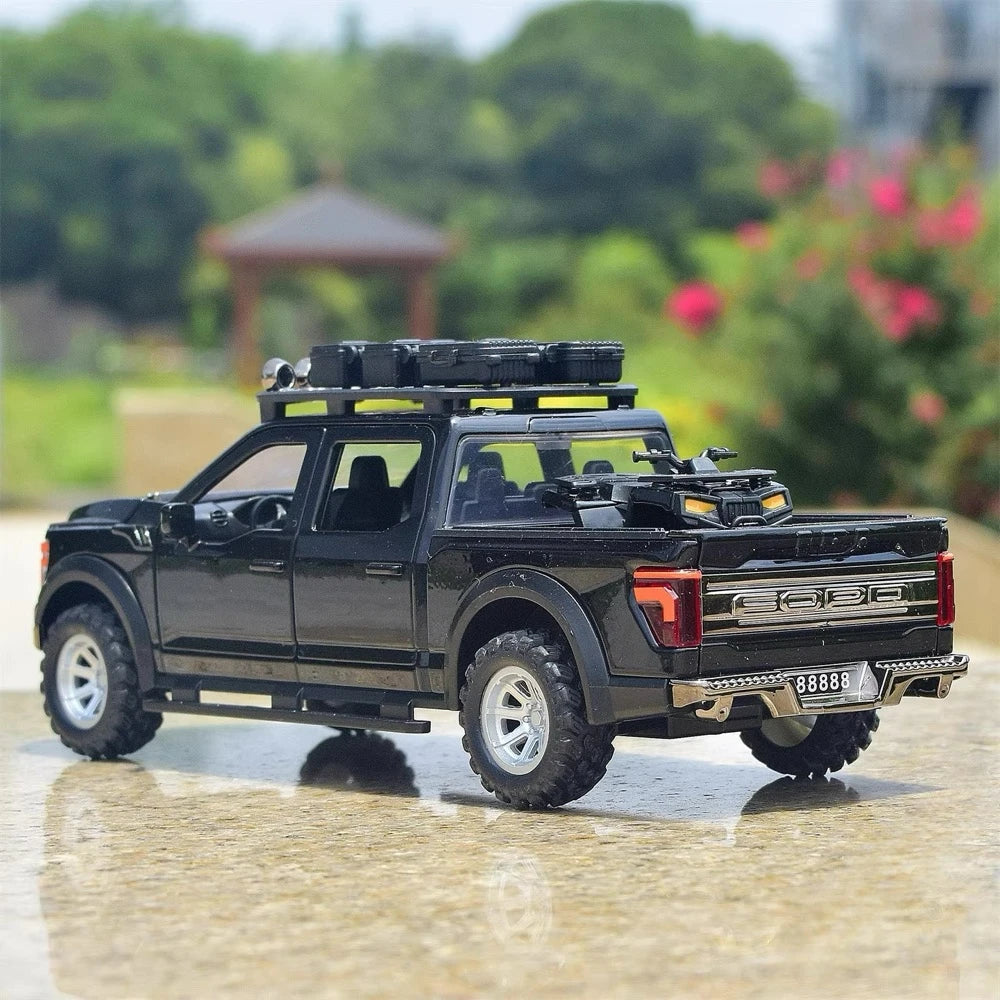 [TOY] 1:24 Ford 2021 F-150 Raptor Black Model Car Die-Cast