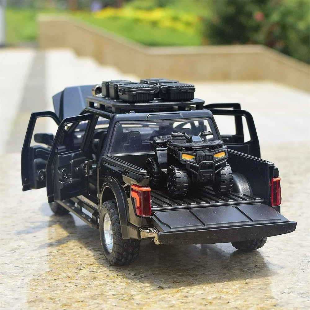 [TOY] 1:24 Ford 2021 F-150 Raptor Black Model Car Die-Cast
