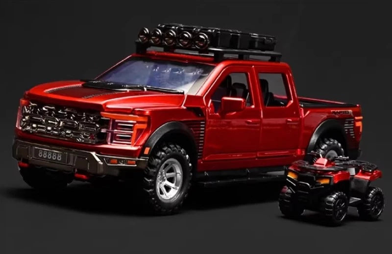 [TOY] 1:24 Ford 2021 F-150 Raptor Red Model Car Die-Cast
