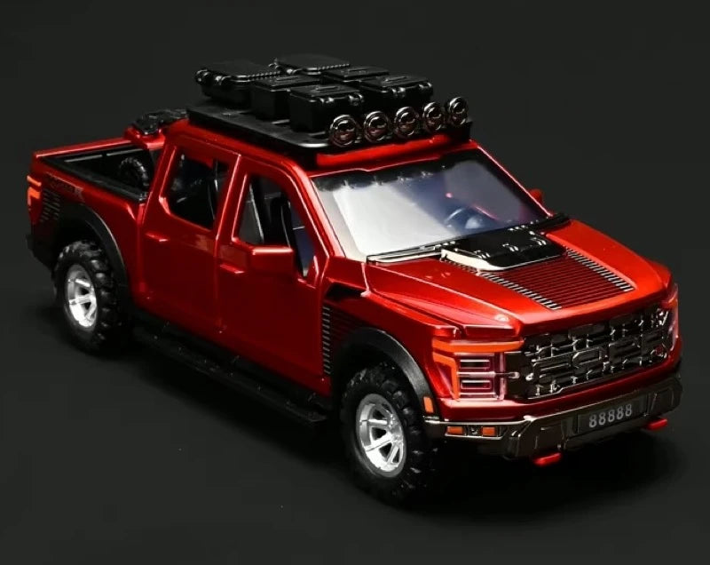 [TOY] 1:24 Ford 2021 F-150 Raptor Red Model Car Die-Cast