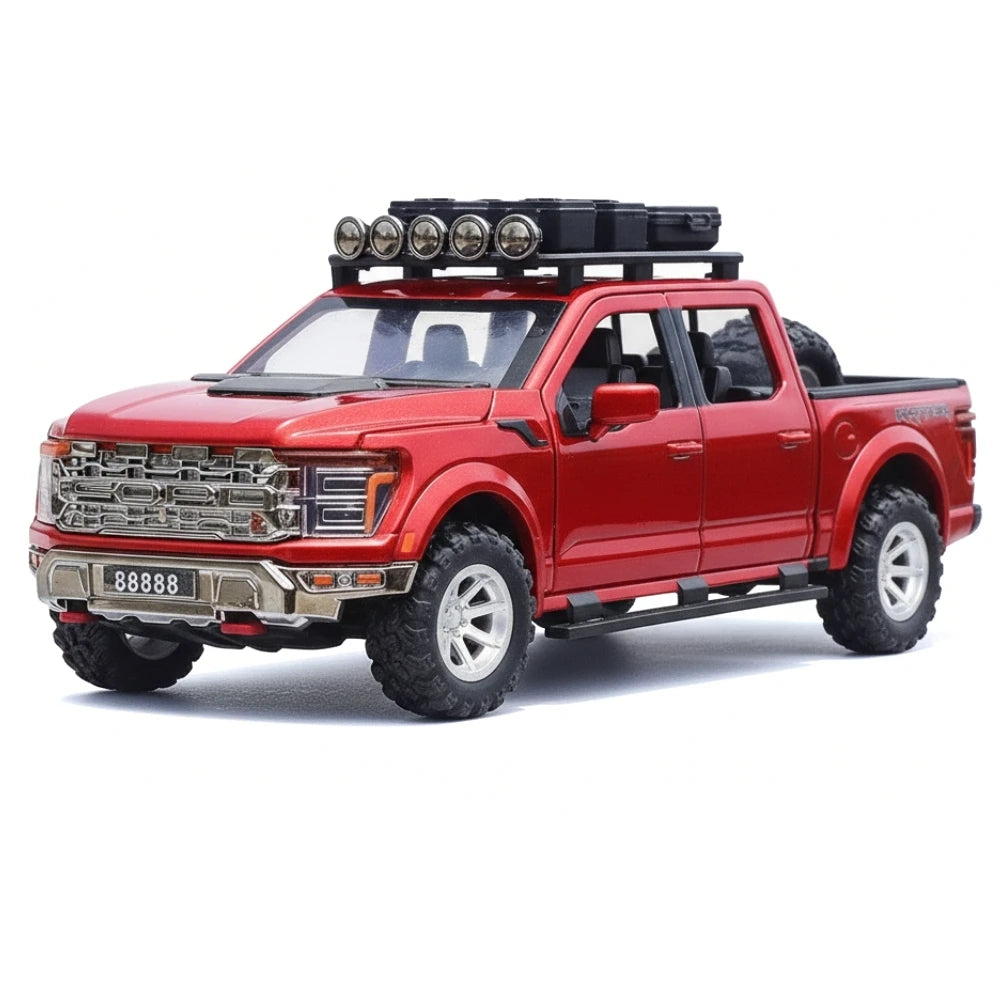 [TOY] 1:24 Ford 2021 F-150 Raptor Red Model Car Die-Cast