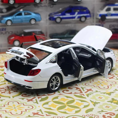 [TOY] 1:24 Honda 2017 Accord valkoinen pienoismalli Die-Cast