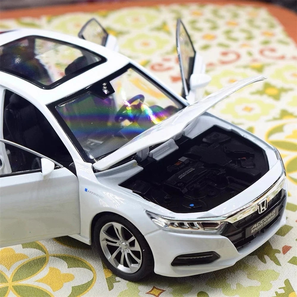 [TOY] 1:24 Honda 2017 Accord White Model Car Die-Cast