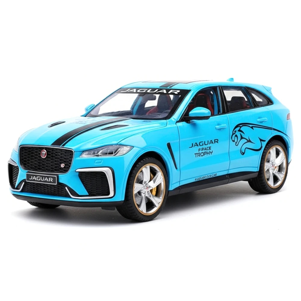 [TOY] 1:24 Jaguar 2016 F-PACE ブルー モデルカー Die-Cast
