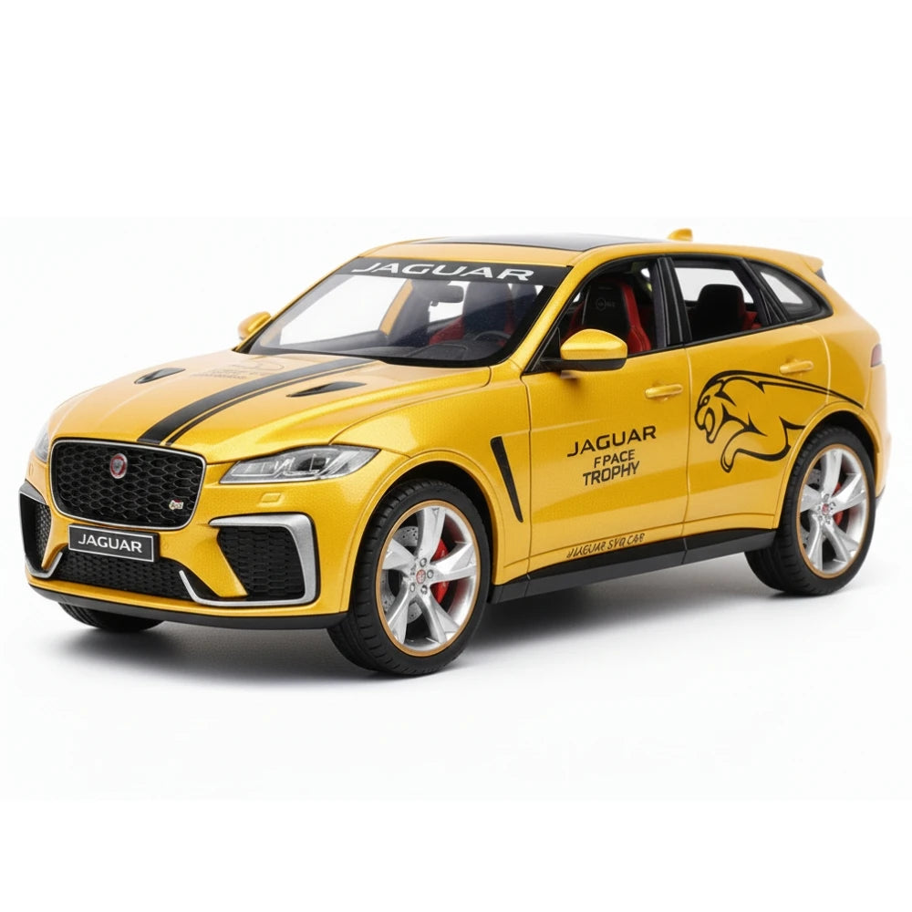 [TOY] 1:24 Jaguar 2016 F-PACE Yellow Model Car Die-Cast