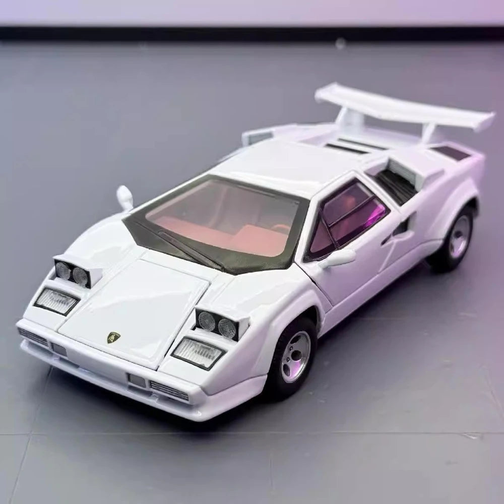 [TOY] 1:24 Lamborghini 1988 Countach LP5000 QV White Model Car Die-Cast