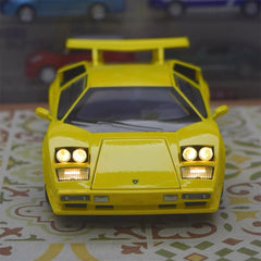 [TOY] 1:24 Lamborghini 1988 Countach LP5000 QV Yellow Model Car Die-Cast