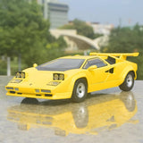 [TOY] 1:24 Lamborghini 1988 Countach LP5000 QV Yellow Model Car Die-Cast