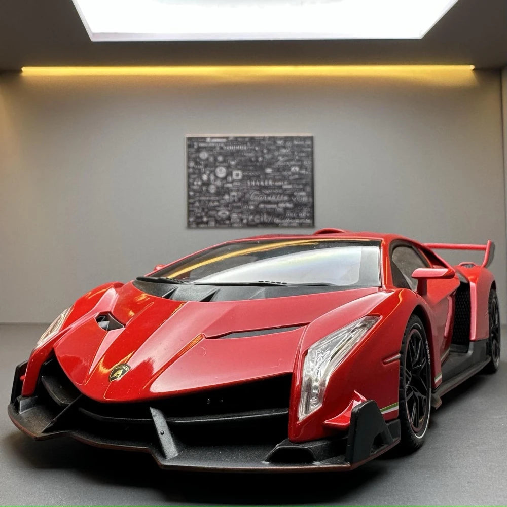 [TOY] 1:24 Lamborghini 2013 Veneno Red Model Car Die-Cast