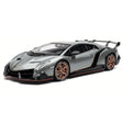 Lamborghini 2013 Veneno Silver 1:24 – model wyświetlacza odlewany z metalu