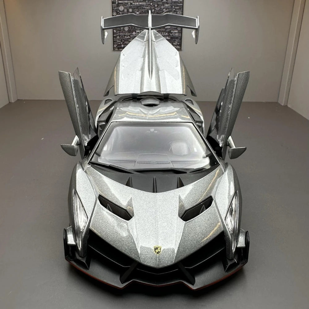 [TOY] 1:24 Lamborghini 2013 Veneno Silver Model Car Die-Cast