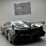 Lamborghini 2013 Veneno Silver 1:24 – model wyświetlacza odlewany z metalu