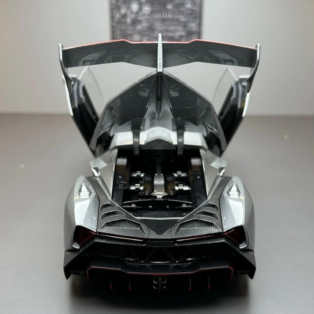 [TOY] 1:24 Lamborghini 2013 Veneno Silver Model Car Die-Cast