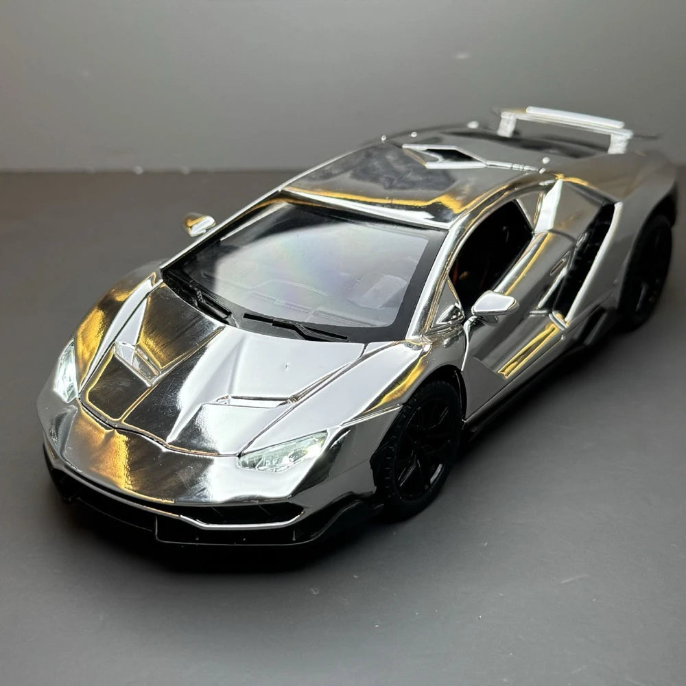 [TOY] 1:24 Lamborghini 2017 Centenario LP770-4 Silver Model Car Die-Cast
