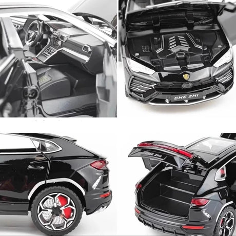 [TOY] 1:24 Lamborghini 2017 Urus musta pienoismalli Die-Cast