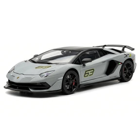 [TOY] 1:24 Lamborghini 2018 Aventador LP770-4 SVJ Gray Model Car Die-Cast