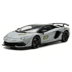 [TOY] 1:24 Lamborghini 2018 Aventador LP770-4 SVJ Gray Model Car Die-Cast