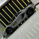 [TOY] 1:24 Lamborghini 2018 Aventador LP770-4 SVJ Gray Model Car Die-Cast