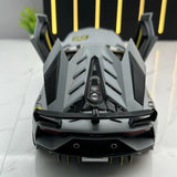 [TOY] 1:24 Lamborghini 2018 Aventador LP770-4 SVJ Gray Model Car Die-Cast